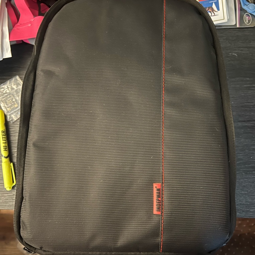 Black and Red backpack, accessories bag!